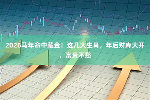 2026马年命中藏金！这几大生肖，年后财库大开，富贵不愁